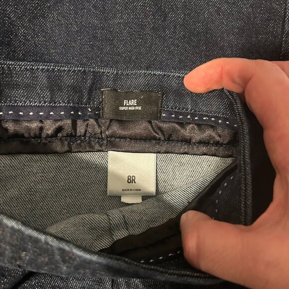 Express Women’s Dark Wash Denim Pants Size 8 Regular - Picture 11 of 16